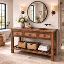 Three Drawer Copper Single Vanity