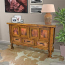 Sliding Copper Doors Yoke, Bar Cabinet