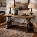 Originial Ox Yoke Console With Copper Top