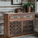 Wine Cabinet Embossed Copper Drawers