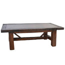 Copper Dining Table With Beam Base