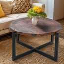 Diana Copper Coffee Table with a Minimal Base