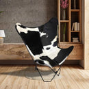Butterfly Chair - Black And White - Width: 34" Height: 34" Depth: 32"