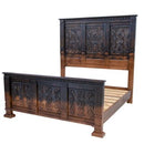 Ombre Wash Carved Bed