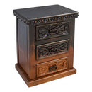 Ombre Wash Carved Nightstand