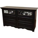 Pinto Canyon Cowhide Dresser Black And White