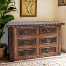 Dresser W/Rope,Star & Cowhide