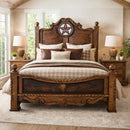 Queen Rope,Star & Cowhide Bed