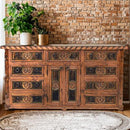 84" Large Cowhide Dresser
