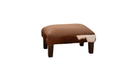 Ottoman with Cowhide