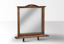 Mansion Mirror w/Rope/Star/Cowhide