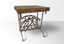 Sonora Old Door Iron Telephone Table