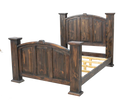 King Mansion Bed w/Cowhide