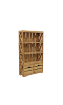 Crate Bookcase 3 Shelves, 6 Drawers