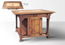 Kitchen Island w/Center Cabinet