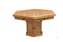 Dining/Poker Table w/Removable Wood Top, Seats 6