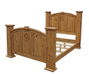 Mansion King Set w/Star/Cowhide