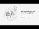 Galliden - Dining Upholstered Arm Chair (Set of 2) - Black