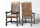 Sonora Dining Chair w/Arms/Cowhide Yoke
