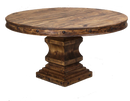 Parota Dining Table w/Iron Base 8' to 9'