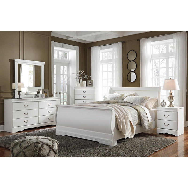 Signature Design by Ashley Anarasia B129 6 pc Queen Sleigh Bedroom Set IMAGE 1