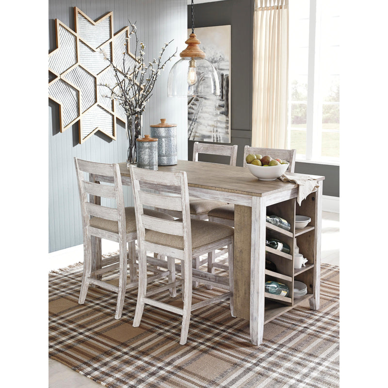Signature Design by Ashley Skempton D394 5 pc Counter Height Dining Set IMAGE 2