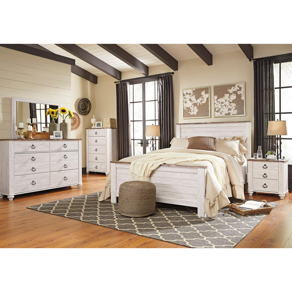 Signature Design by Ashley Willowton B267 8 pc Queen Panel Bedroom Set IMAGE 1
