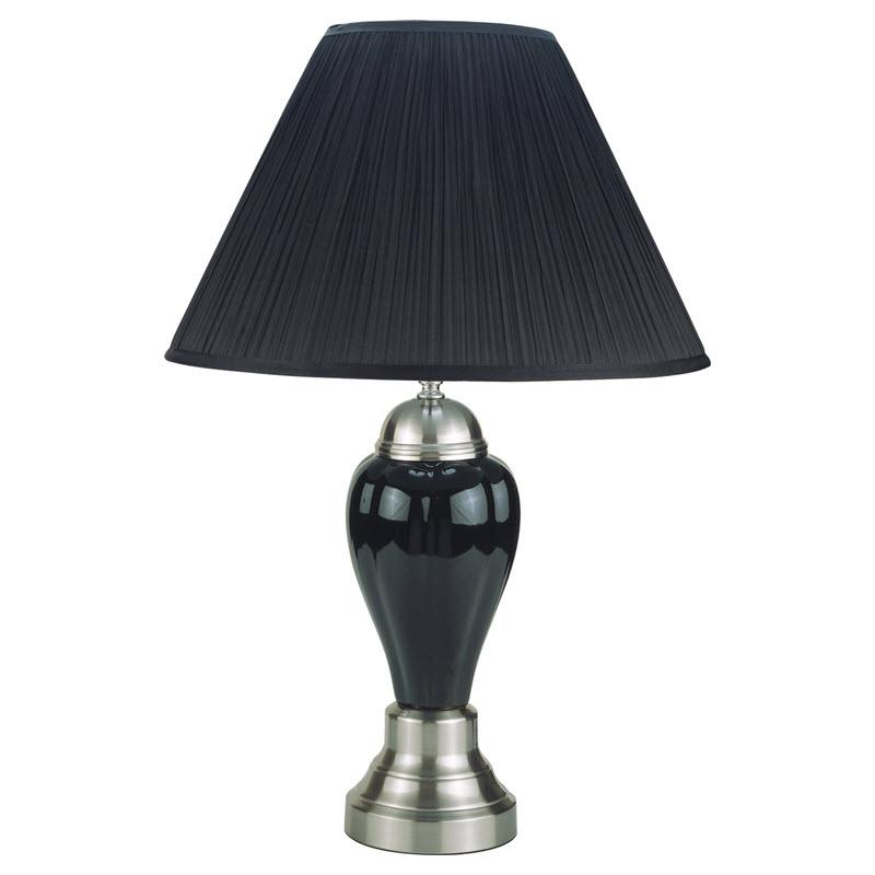 Crown Mark Table Lamp 6115-BK-SHADE/6115-BK-BASE IMAGE 1