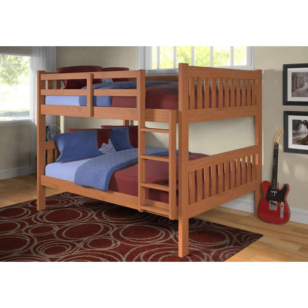 Donco Trading Company Kids Beds Bunk Bed 1015 Full over Full Bunk Bed IMAGE 1