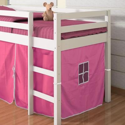 Donco Trading Company Kids Beds Loft Bed 750TW Twin Tent Loft Bed W/Slide (P) IMAGE 3