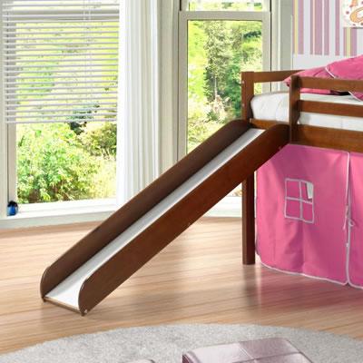 Donco Trading Company Kids Beds Loft Bed 750TE Twin Tent Loft Bed W/Slide (P) IMAGE 2