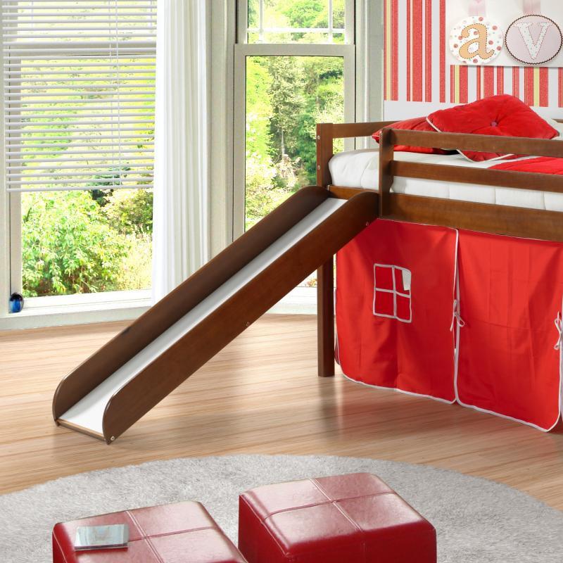 Donco Trading Company Kids Beds Loft Bed 750TE Twin Tent Loft Bed W/Slide (R) IMAGE 2