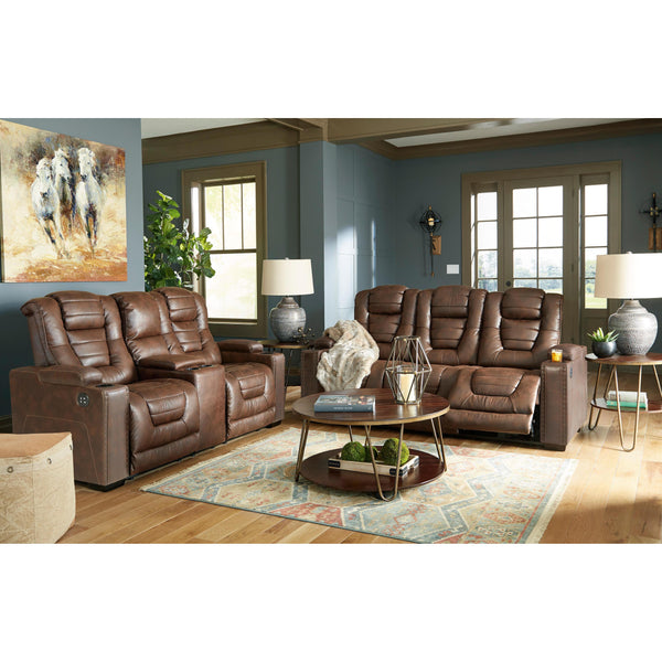 Signature Design by Ashley Owner's Box 24505 2 pc Power Reclining Living Room Set IMAGE 1