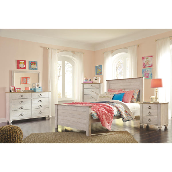 Signature Design by Ashley Willowton B267 4 pc Full Panel Bedroom Set IMAGE 1