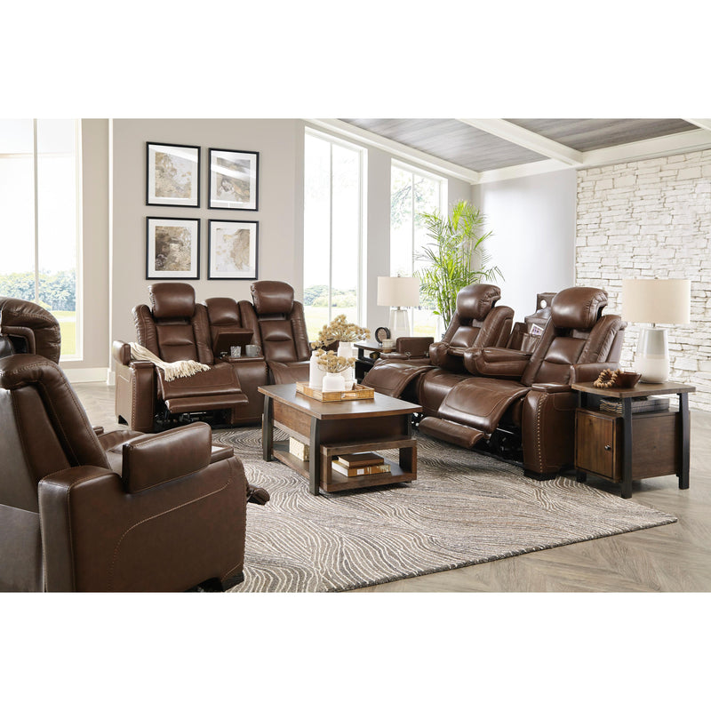 Signature Design by Ashley The Man-Den U85306 2 pc Power Reclining Living Room Set IMAGE 2