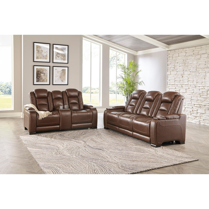 Signature Design by Ashley The Man-Den U85306 2 pc Power Reclining Living Room Set IMAGE 3