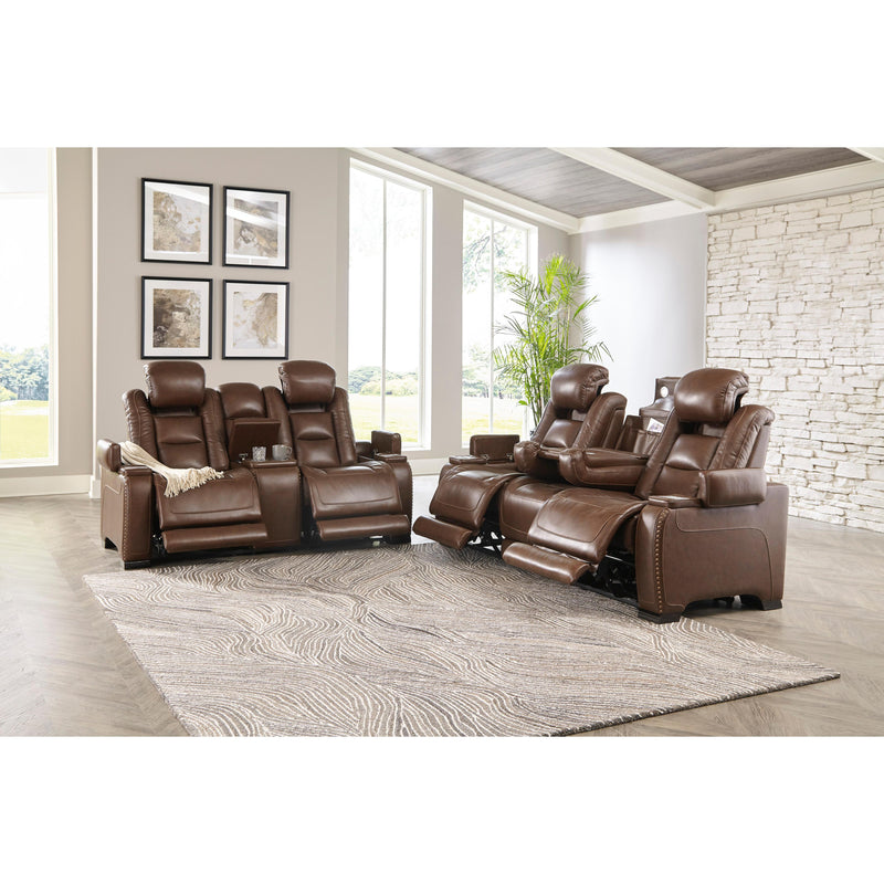 Signature Design by Ashley The Man-Den U85306 2 pc Power Reclining Living Room Set IMAGE 4