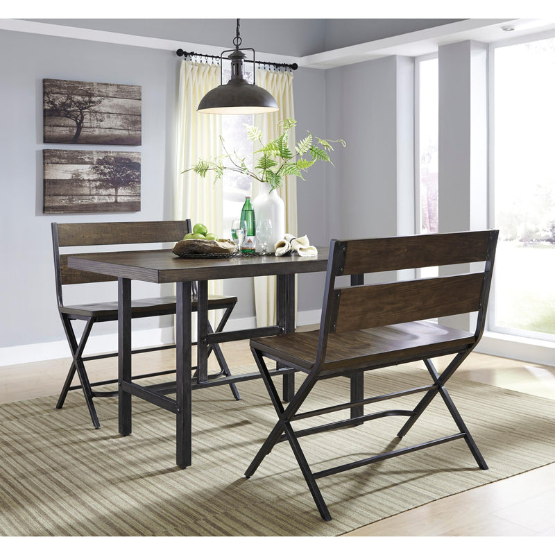 Signature Design by Ashley Kavara Counter Height Dining Table with Trestle Base D469-13 IMAGE 4