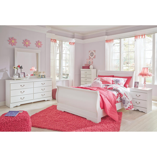 Signature Design by Ashley Anarasia B129B7 5 pc Full Sleigh Bedroom Set IMAGE 1