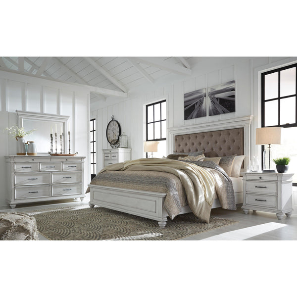 Benchcraft Kanwyn B777B17 5 pc Queen Upholstered Panel Bedroom Set IMAGE 1