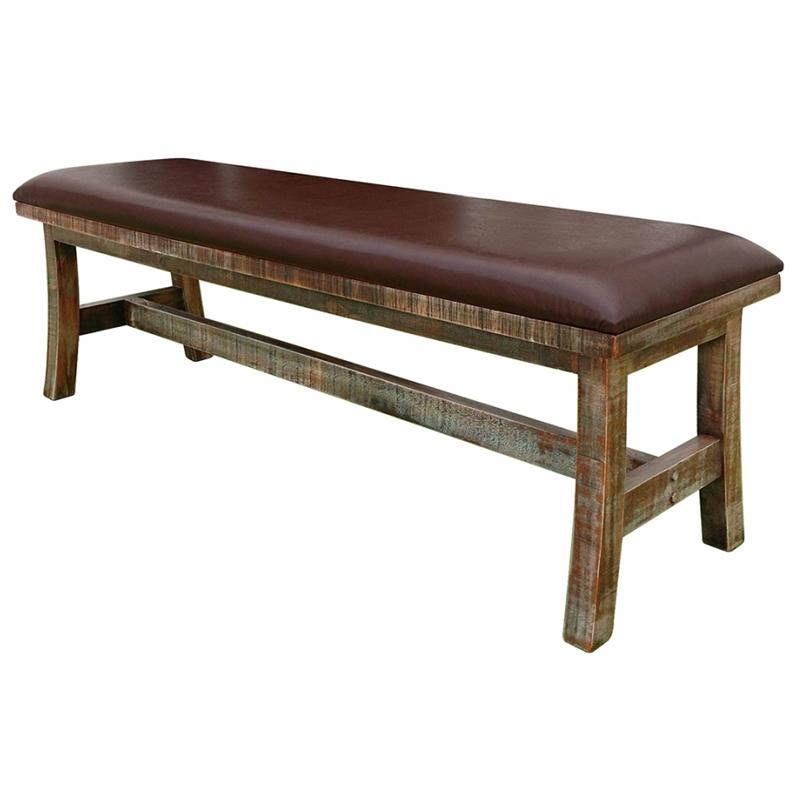 International Furniture Direct Antique Bench IFD962BENCH-MC IMAGE 1