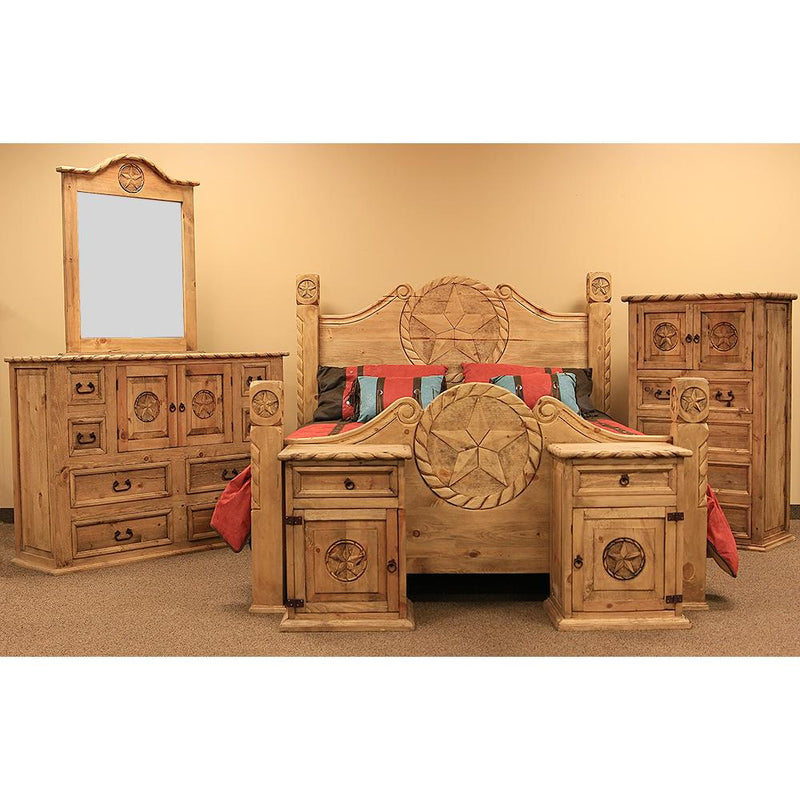 LMT Imports Country Bed 1-Drawer Nightstand ROP004R IMAGE 2