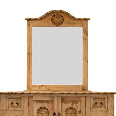 LMT Imports Country Bed with Rope and Star Dresser Mirror ROP003 IMAGE 2