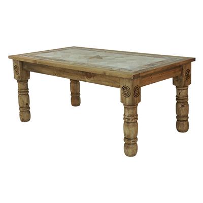 LMT Imports Dining Table with Stone Top MES064 IMAGE 1