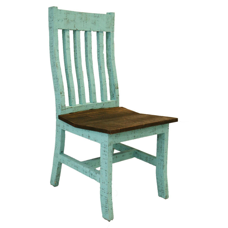 LMT Imports Turquoise Santa Rita Dining Chair VSERU-PT-SIL6TURQ IMAGE 1