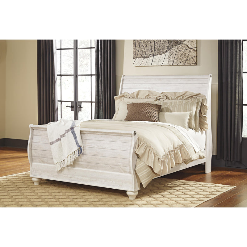 Signature Design by Ashley Willowton Queen Sleigh Bed B267-77/B267-74/B267-96 IMAGE 1