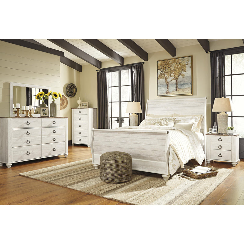 Signature Design by Ashley Willowton Queen Sleigh Bed B267-77/B267-74/B267-96 IMAGE 6