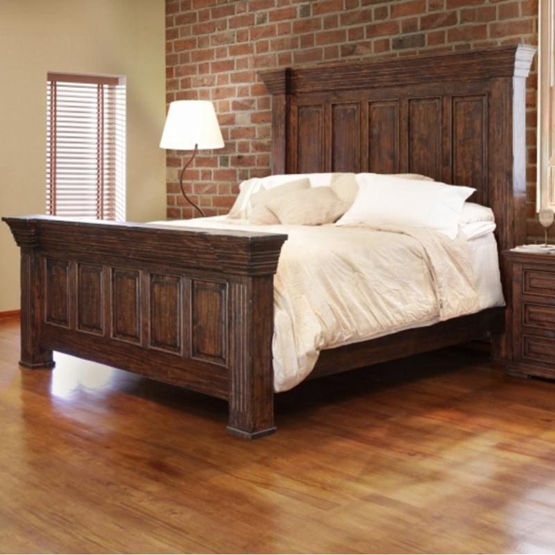 International Furniture Direct Terra King Panel Bed IFD1020HDBD-EK/IFD1020FTBD-EK/IFD1020RAILS-EK IMAGE 1