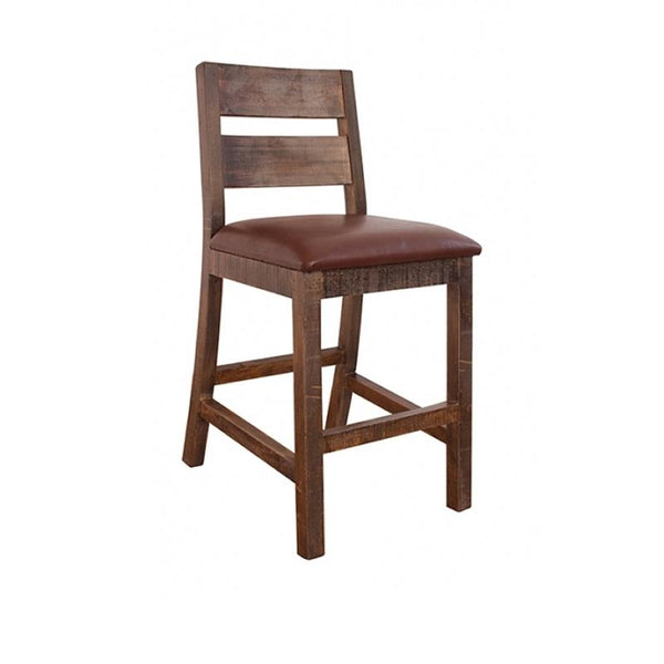 International Furniture Direct Antique Pub Height Stool IFD967BS30 IMAGE 1