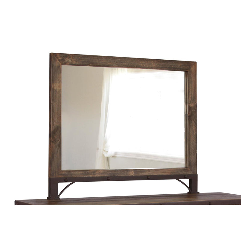 International Furniture Direct Antique Dresser Mirror IFD966MIRR IMAGE 1